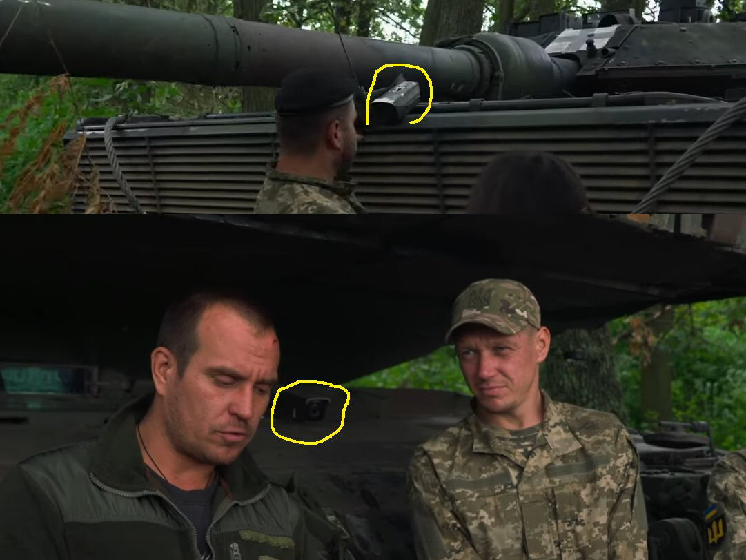 أوكرانيا | رصد تحسين دبابات Leopard 2A6 بكاميرات مراقبة قادرة على الرؤية الليلية في الأمام والخلف